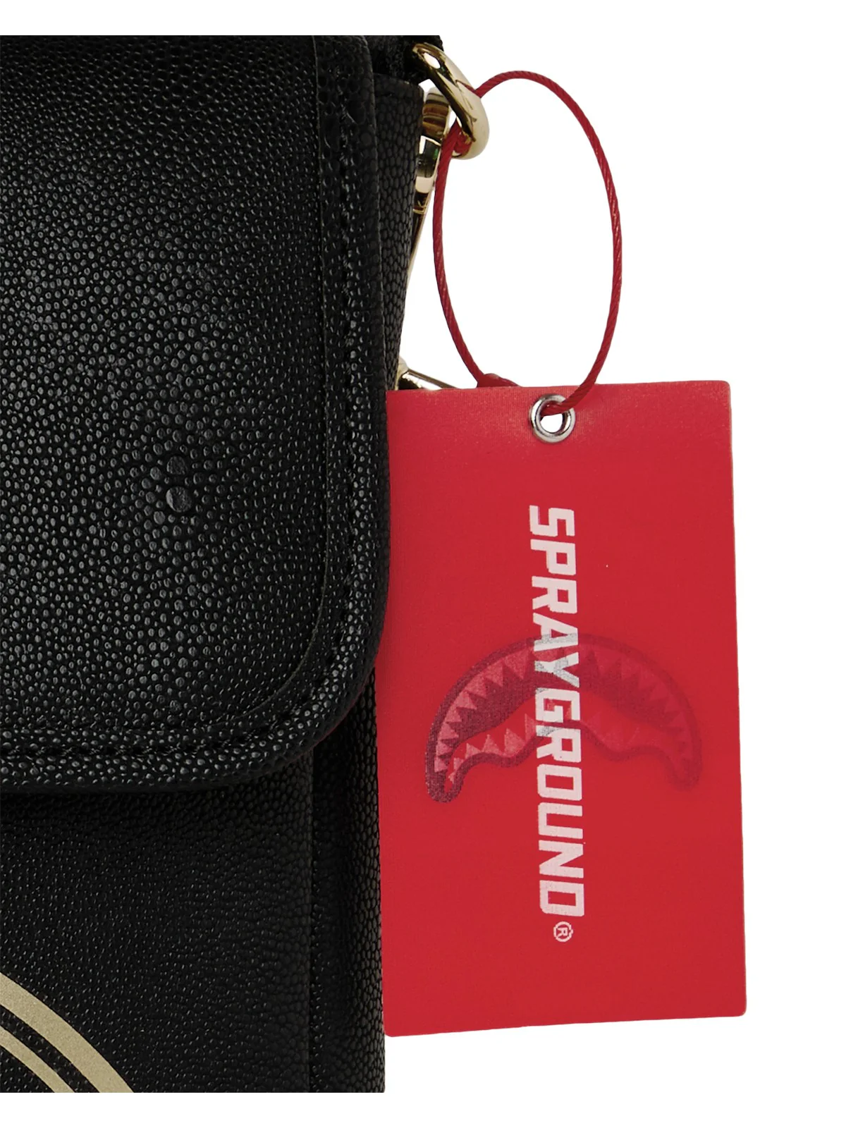 SPRAYGROUND Tracolla Unisex adulto THAT GOLD DRAP MESSENGER SLING 910B8975NSZ Nero - Image 5