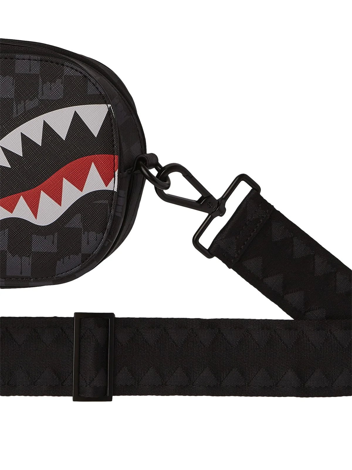 SPRAYGROUND Tracolla Uomo DRIP CHECK SHARK BACKPACK SLING 910B6569NSZ Nero - Image 2