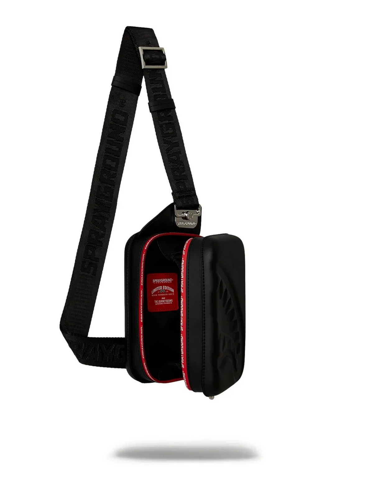 SPRAYGROUND Tracolla Uomo PRINTED ZIPPER HARD-SHELL SLING 910B6757NSZ NERO - Image 3