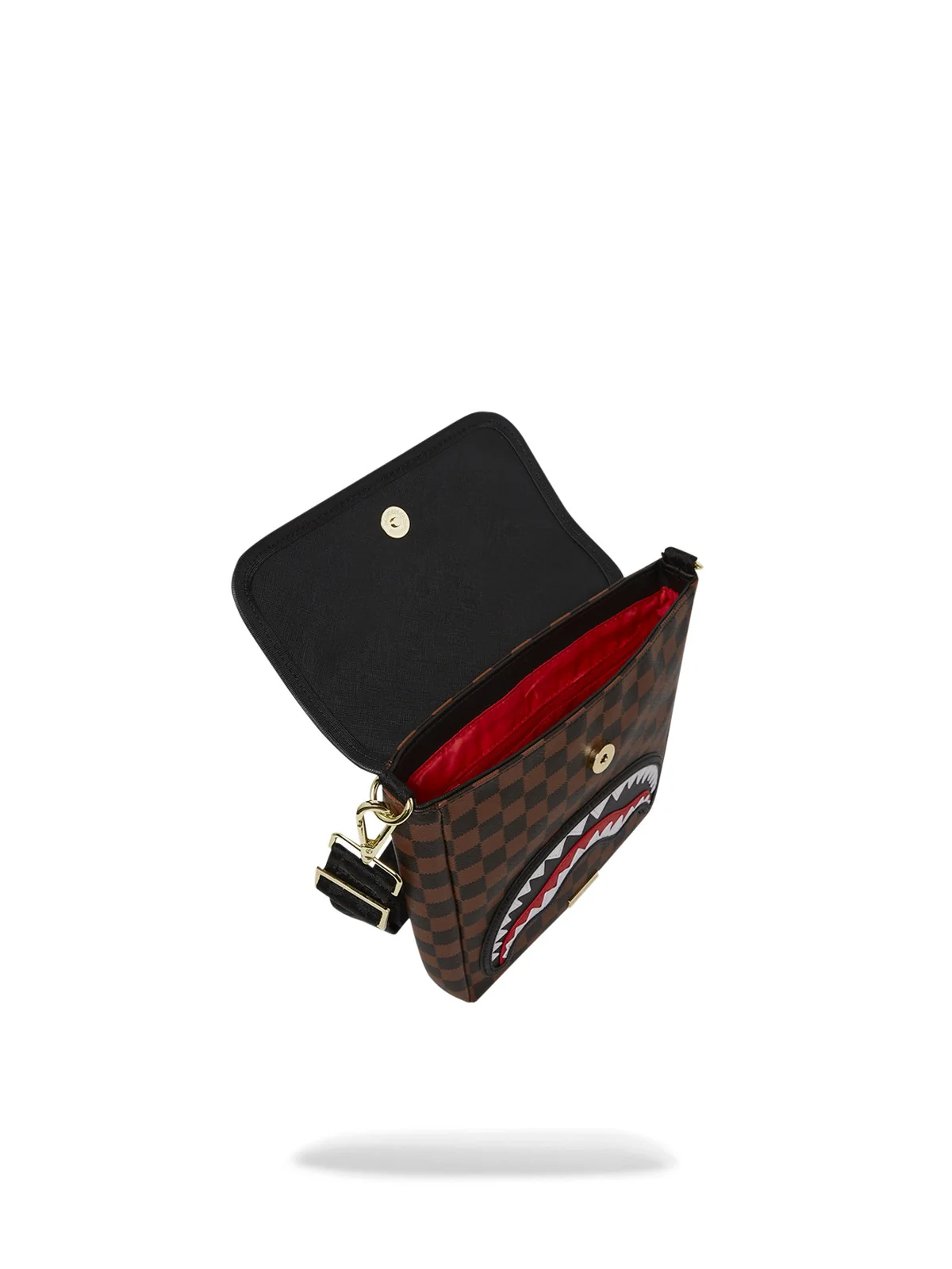 SPRAYGROUND Tracolla Uomo SAWTOOTH SHARKS IN PARIS MESSENGER SLING 910B7839NSZ MARRONE - Image 3