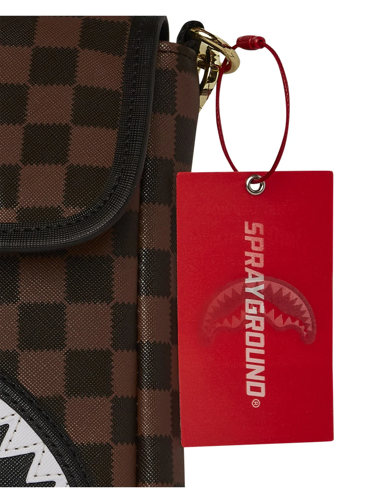 SPRAYGROUND Tracolla Uomo SAWTOOTH SHARKS IN PARIS MESSENGER SLING 910B7839NSZ MARRONE - Image 4