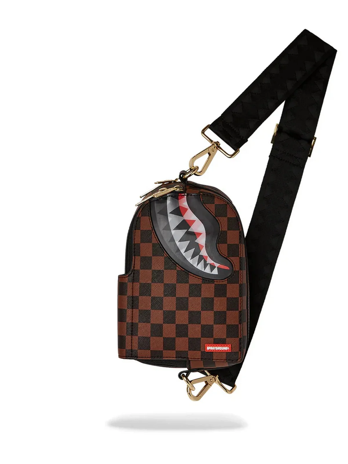 SPRAYGROUND Tracolla Uomo SIP LENTICULAR CHOMP BACKPACK SLING 910B6521NSZ Marrone - Image 4