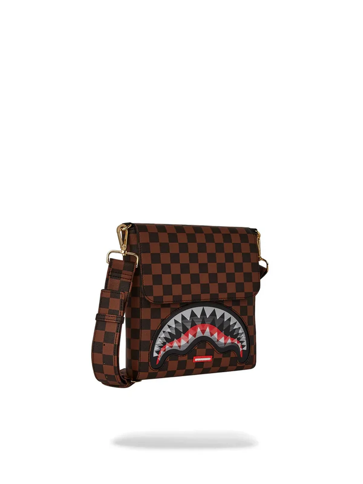 SPRAYGROUND Tracolla Uomo SIP LENTICULAR CHOMP MESSENGER SLING 910B6522NSZ Marrone - Image 2