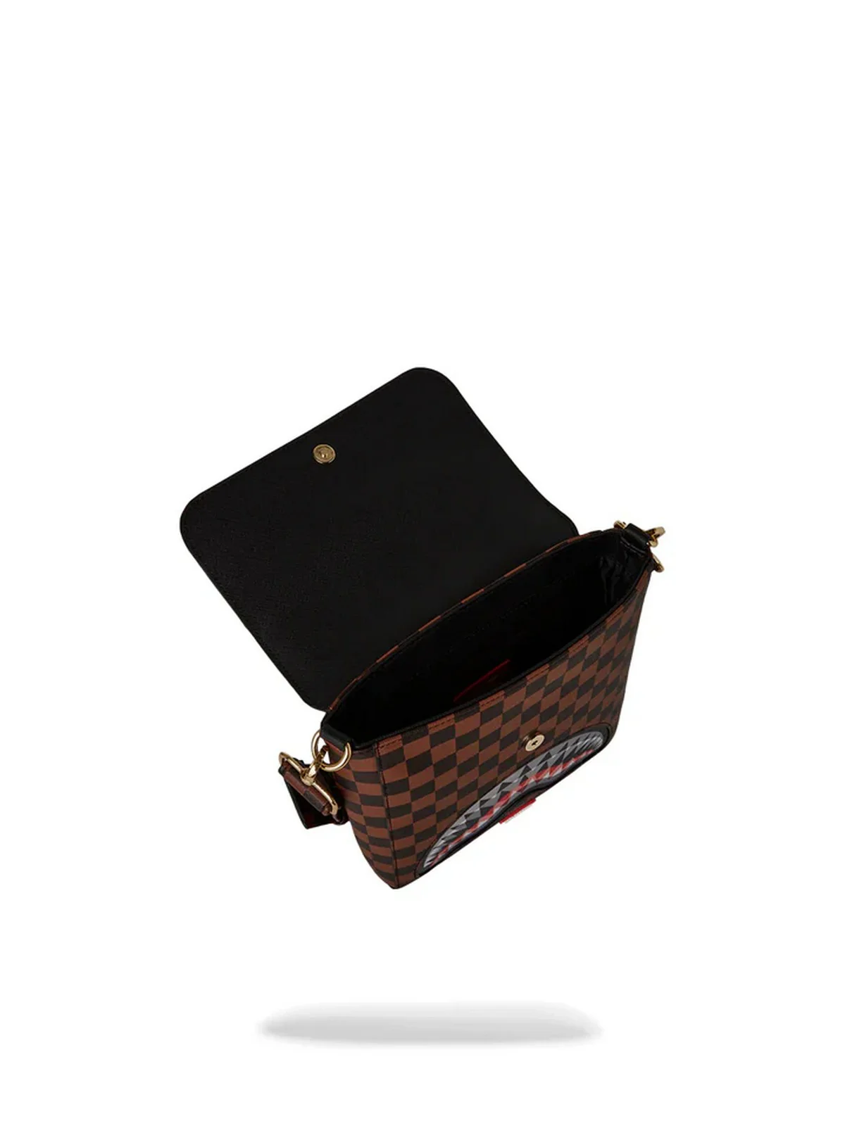 SPRAYGROUND Tracolla Uomo SIP LENTICULAR CHOMP MESSENGER SLING 910B6522NSZ Marrone - Image 4