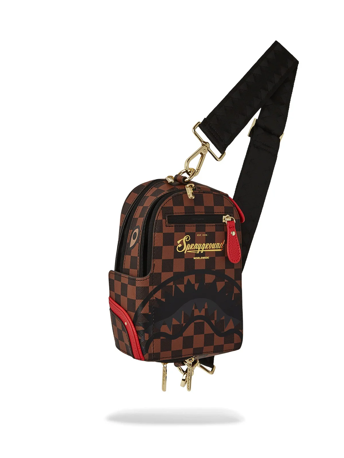 SPRAYGROUND Tracolla Uomo TAKEOVER THE THRONE BACKPACK SLING 910B6553NSZ Marrone - Image 2