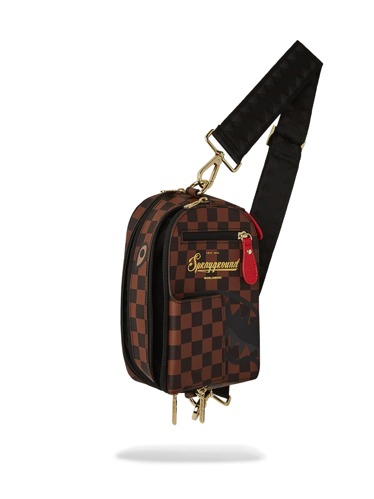 SPRAYGROUND Tracolla Uomo TAKEOVER THE THRONE BACKPACK SLING 910B6553NSZ Marrone - Image 3