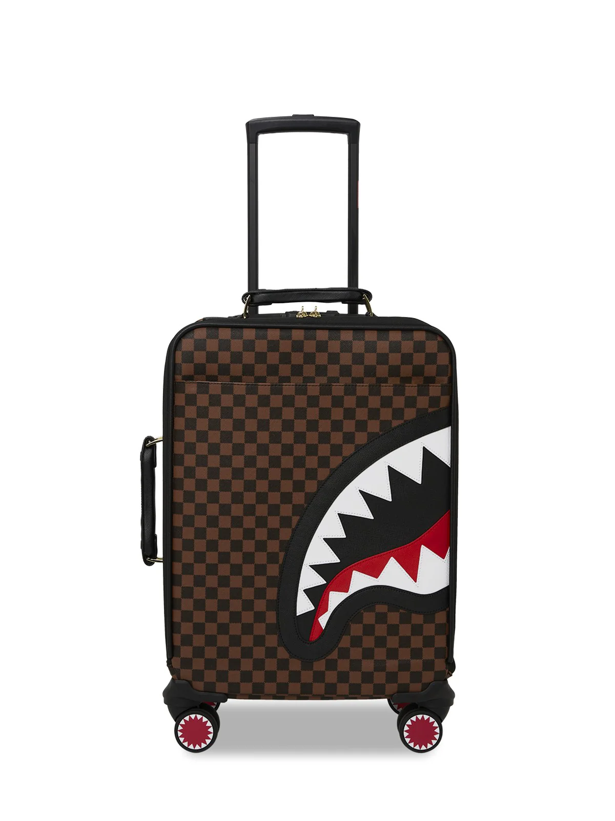 SPRAYGROUND Valigie e Trolley Uomo SAWTOOTH SHARKS IN PARIS CARRY-ON LUGGAGE 910CL270NSZ MARRONE - Image 3