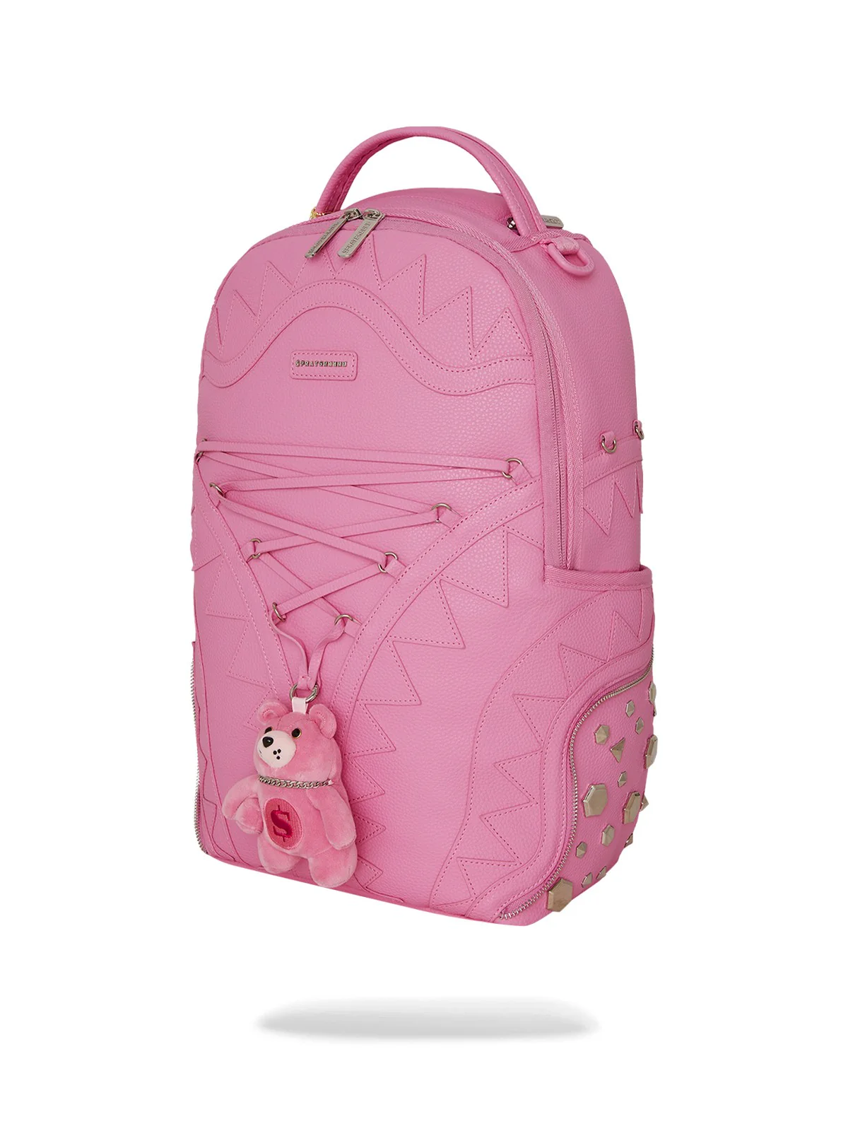 SPRAYGROUND Zaino Donna BABY BEAR BADDIE DEUX BACKPACK 910B7682NSZ ROSA - Image 3