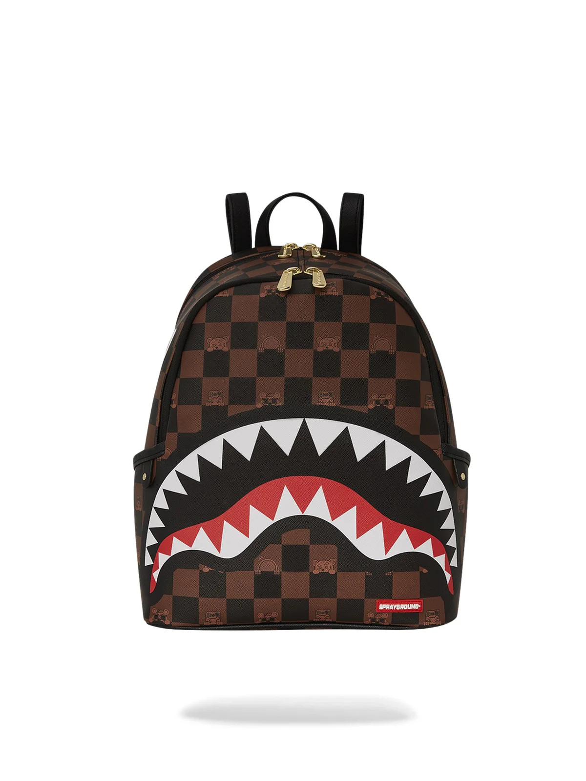 SPRAYGROUND Zaino Donna PEEKING CHARACTER CHECK SAVAGE 910B7511NSZ Marrone