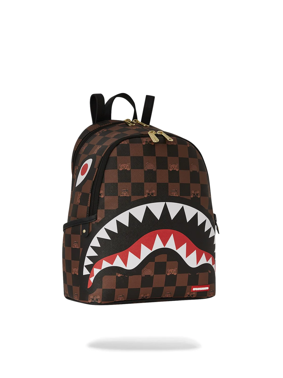 SPRAYGROUND Zaino Donna PEEKING CHARACTER CHECK SAVAGE 910B7511NSZ Marrone - Image 2