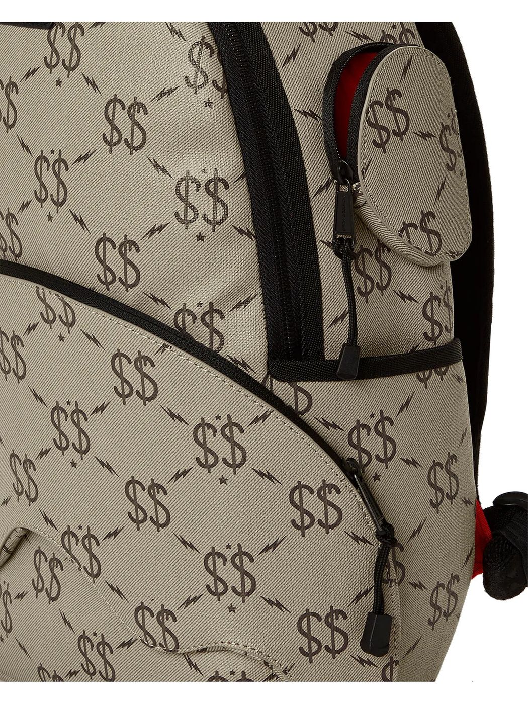 SPRAYGROUND Zaino Unisex adulto Double money 910B4636NSZ Beige - Image 4