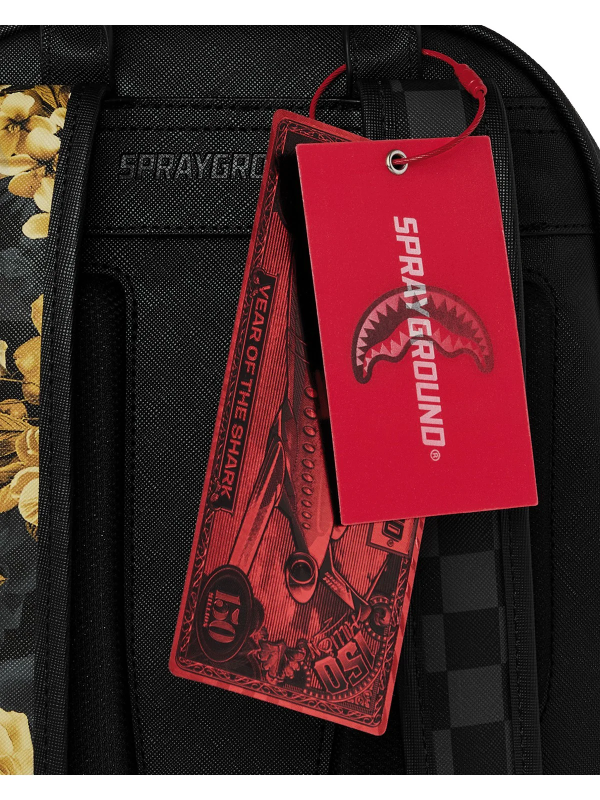 SPRAYGROUND Zaino Unisex adulto GOLD FLORAL REMIX SAVAGE BACKPACK 910B9003NSZ Nero - Image 6