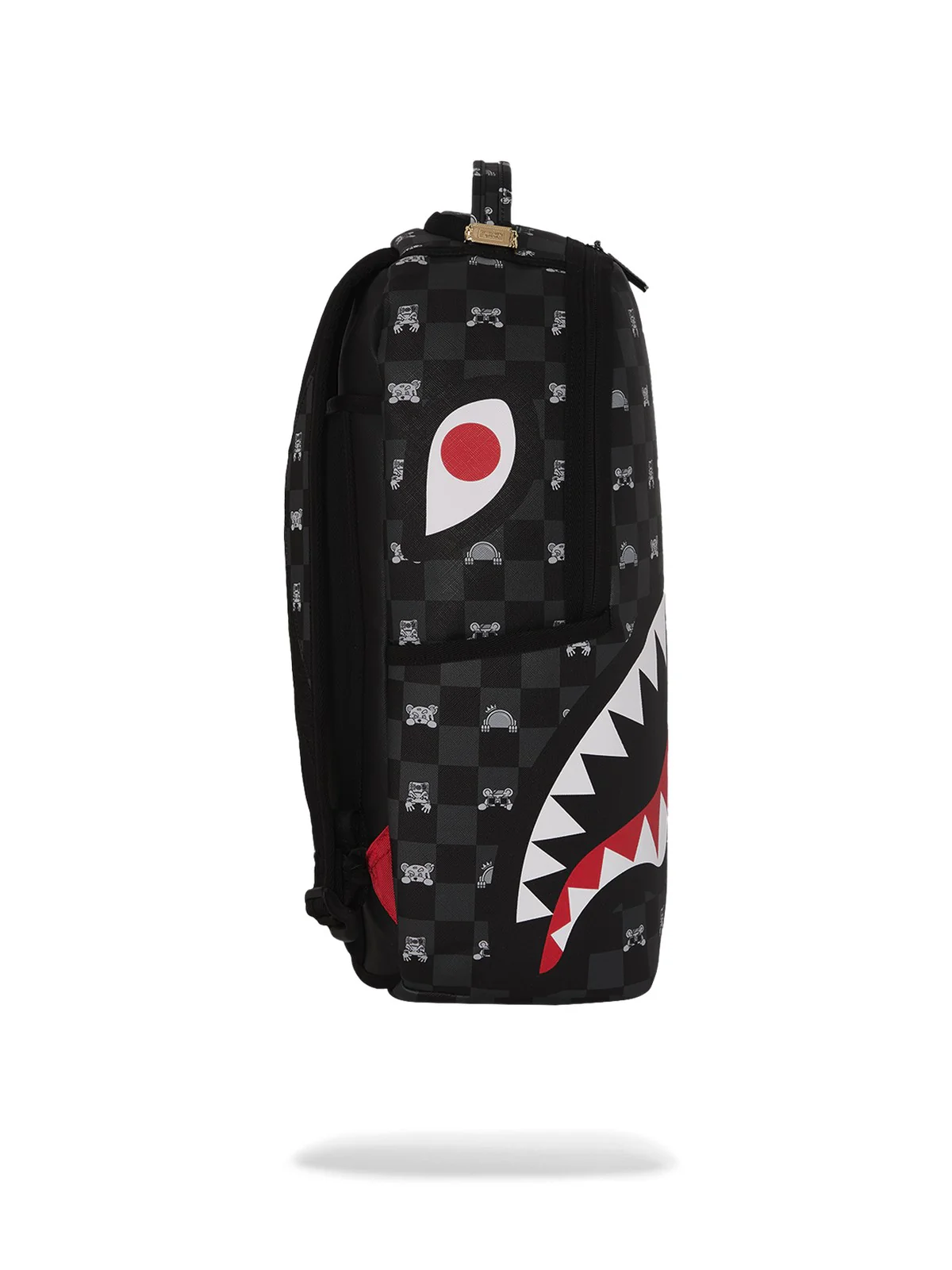 SPRAYGROUND Zaino Unisex adulto GRAY PEEKING CHARACTER CHECK DLXSV BACKPACK 910B8872NSZ Nero - Image 3