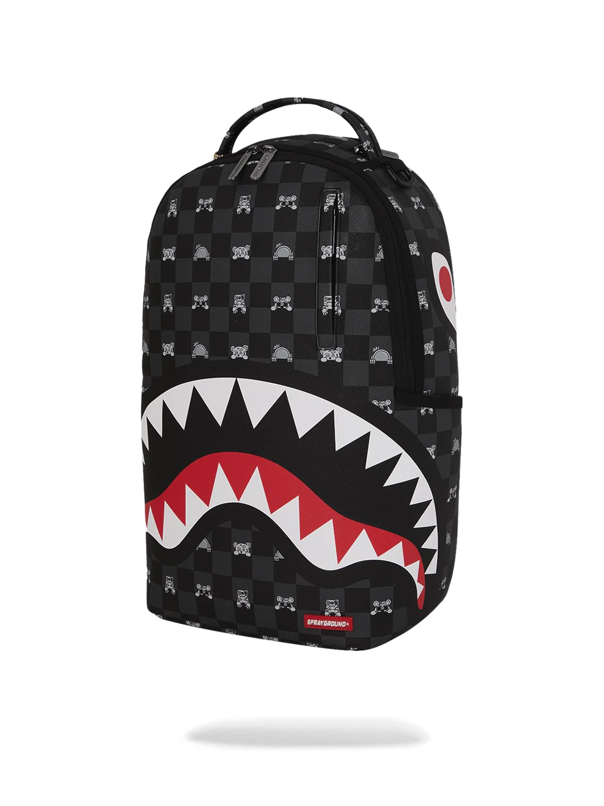 SPRAYGROUND Zaino Unisex adulto GRAY PEEKING CHARACTER CHECK DLXSV BACKPACK 910B8872NSZ Nero - Image 5
