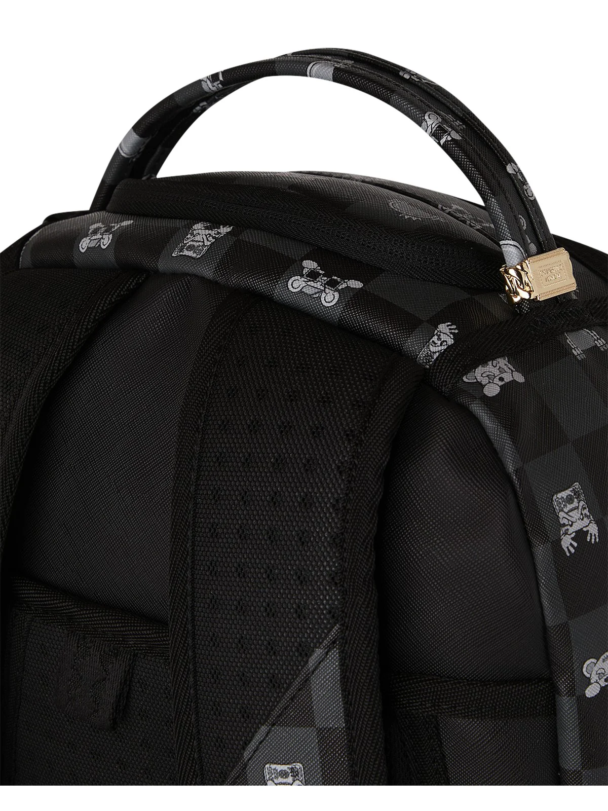 SPRAYGROUND Zaino Unisex adulto GRAY PEEKING CHARACTER CHECK DLXSV BACKPACK 910B8872NSZ Nero - Image 6