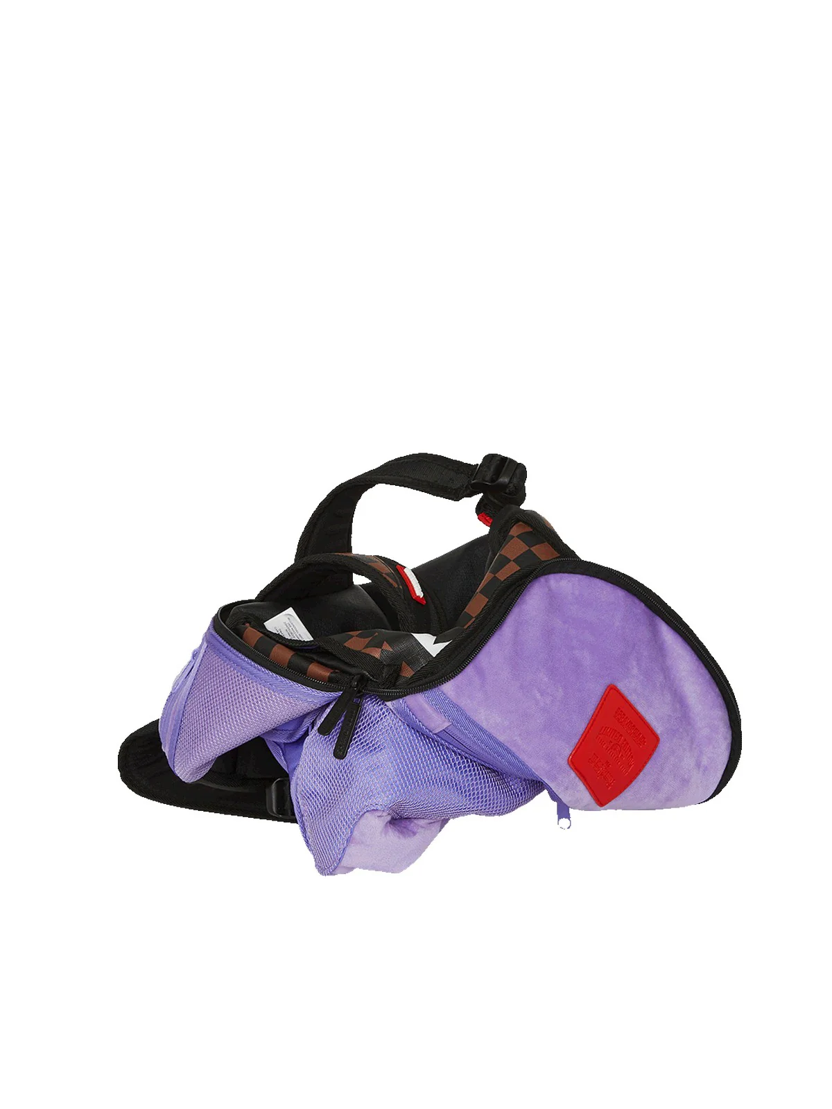 SPRAYGROUND Zaino Unisex adulto INVERTED SHARK POCKET BACKPACK 910B7342NSZ MARRONE/VIOLA - Image 7