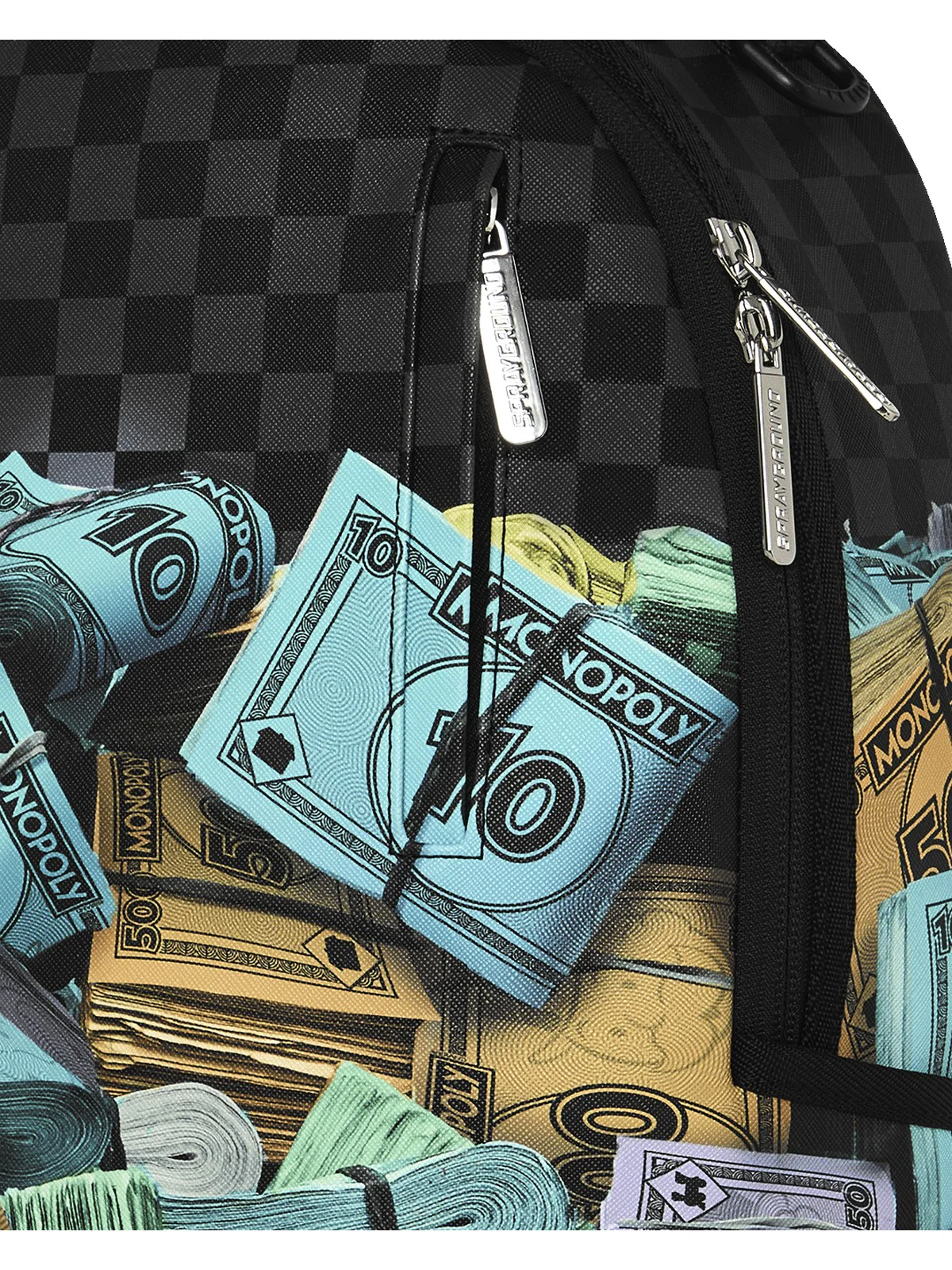 SPRAYGROUND Zaino Unisex adulto MONOPOLY MONEY STACKS DLXSV BACKPACK 910B8782NSZ Blu - Image 6
