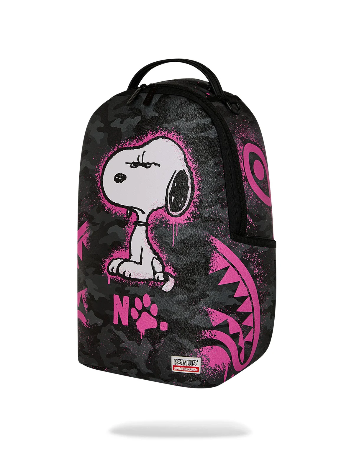SPRAYGROUND Zaino Unisex adulto PEANUTS SNOOPY PINK STENCIL DLXSV BACKPACK 910B8781NSZ Nero - Image 5