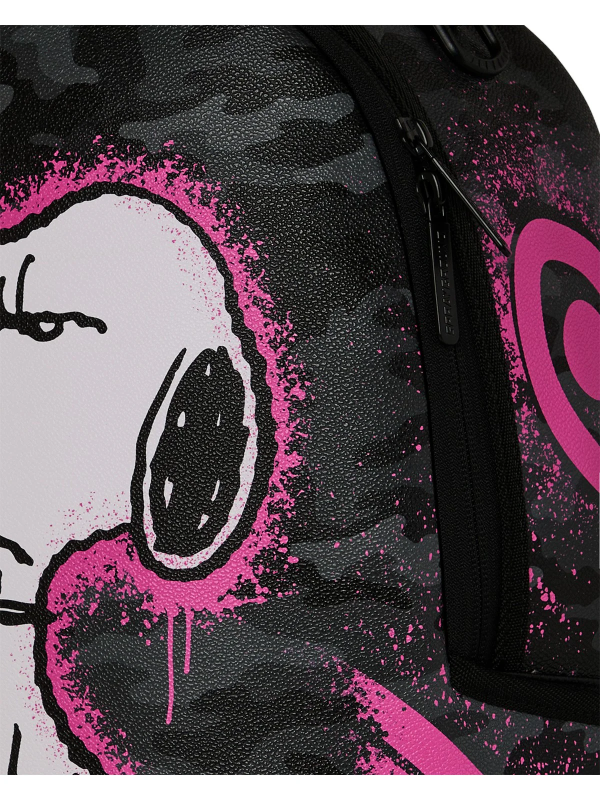 SPRAYGROUND Zaino Unisex adulto PEANUTS SNOOPY PINK STENCIL DLXSV BACKPACK 910B8781NSZ Nero - Image 6