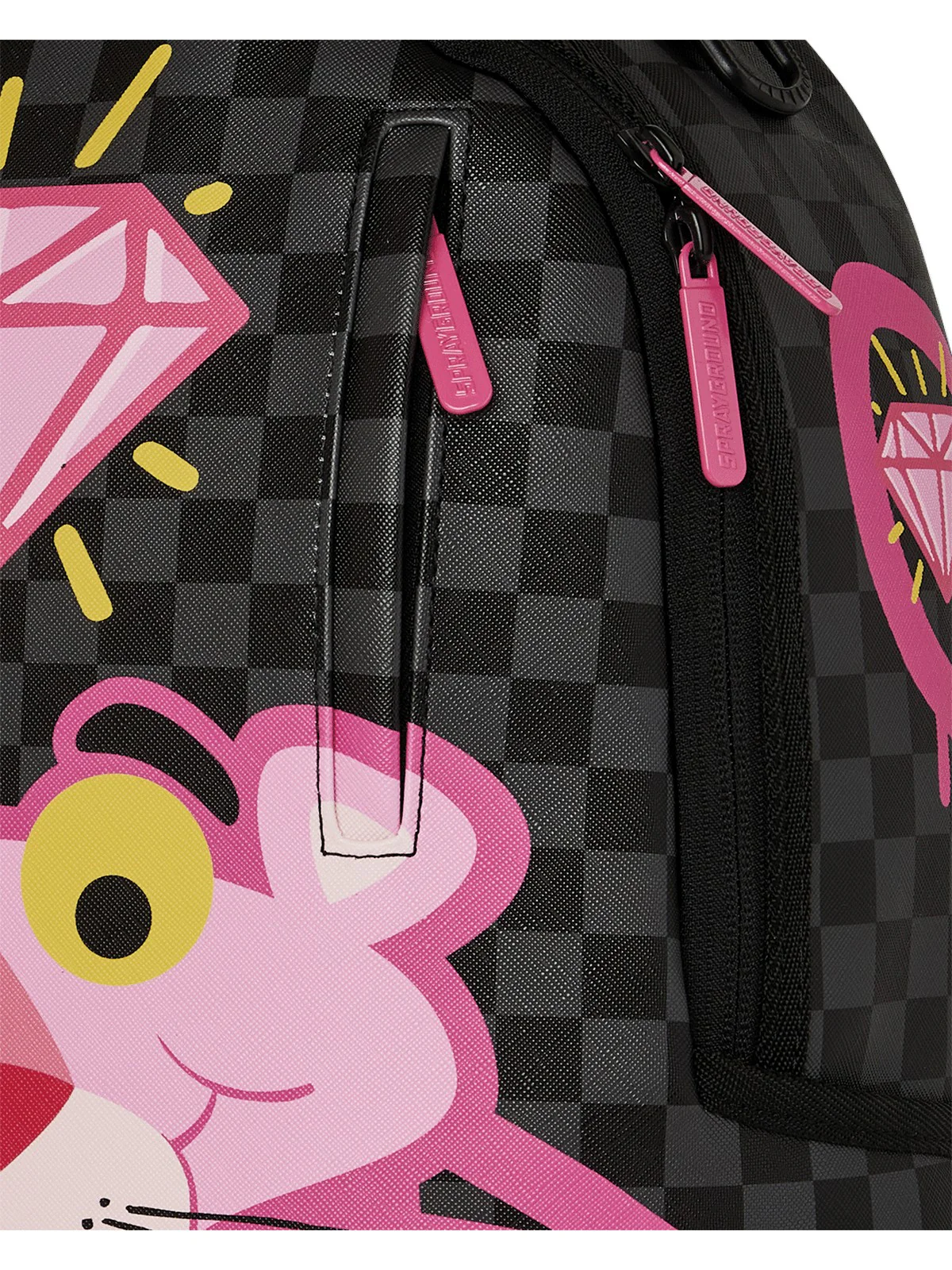SPRAYGROUND Zaino Unisex adulto PINK PANTHER  DRIPPY DIAMONDS DLXSV BACKPACK 910B8790NSZ Nero - Image 6