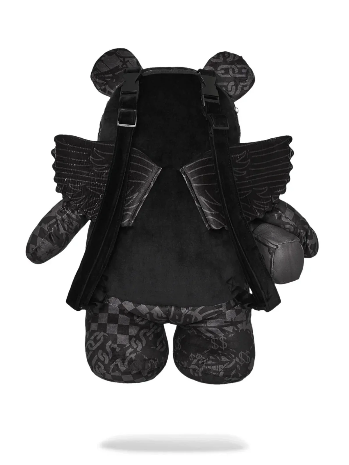 SPRAYGROUND Zaino Uomo 3AM CHECK TEDDY BEAR 910B7280NSZ Nero - Image 4
