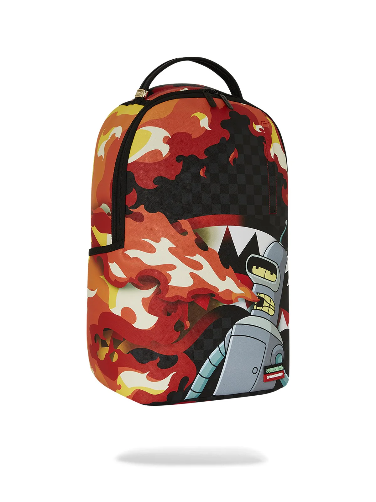 SPRAYGROUND Zaino Uomo BENDER FIRE DRAMA DLXV BACKPACK 910B7795NSZ Nero - Image 2