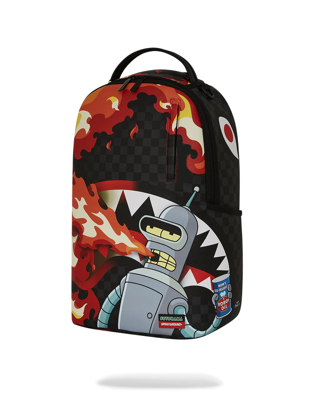SPRAYGROUND Zaino Uomo BENDER FIRE DRAMA DLXV BACKPACK 910B7795NSZ Nero - Image 5