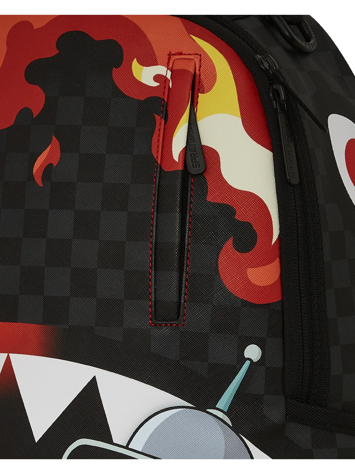 SPRAYGROUND Zaino Uomo BENDER FIRE DRAMA DLXV BACKPACK 910B7795NSZ Nero - Image 6