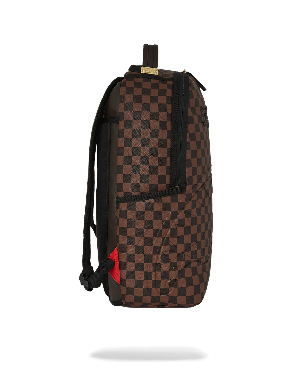 SPRAYGROUND Zaino Uomo CORE EMBOSS CHECK BACKPACK 910B6805NSZ Marrone - Image 3