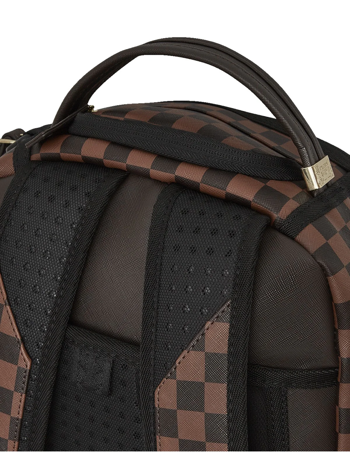 SPRAYGROUND Zaino Uomo CORE EMBOSS CHECK BACKPACK 910B6805NSZ Marrone - Image 7