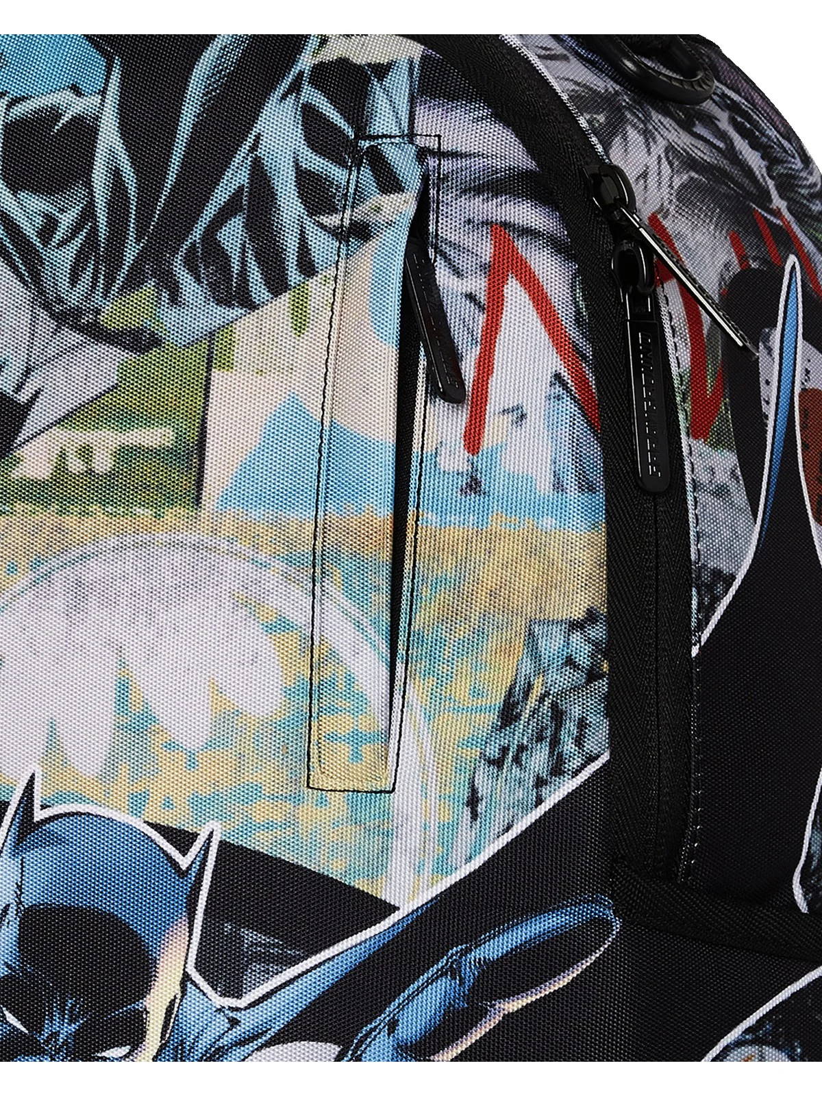 SPRAYGROUND Zaino Uomo DC BATMAN COLLAGE SHARK DLXR BACKPACK 910B7340NSZ Nero - Image 6