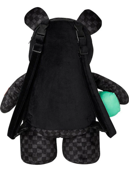 SPRAYGROUND Zaino Uomo DRIPPING SHARKS IN PARIS MONEYBEAR TEDDY BEAR 910B7974NSZ Nero - Image 4