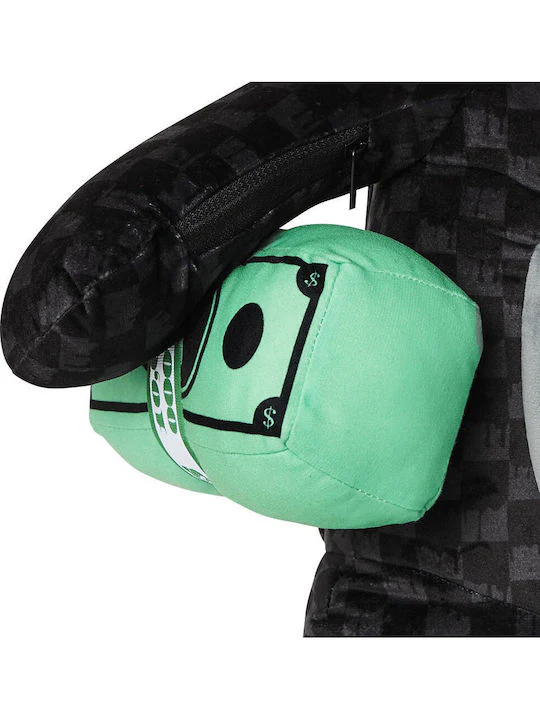 SPRAYGROUND Zaino Uomo DRIPPING SHARKS IN PARIS MONEYBEAR TEDDY BEAR 910B7974NSZ Nero - Image 6