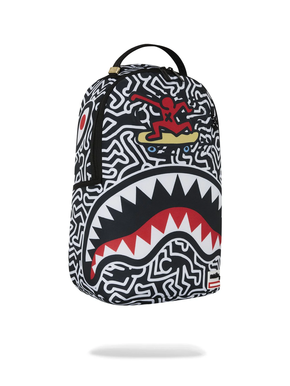 SPRAYGROUND Zaino Uomo KEITH HARRING 3 BACKPACK 910B6914NSZ Nero - Image 2