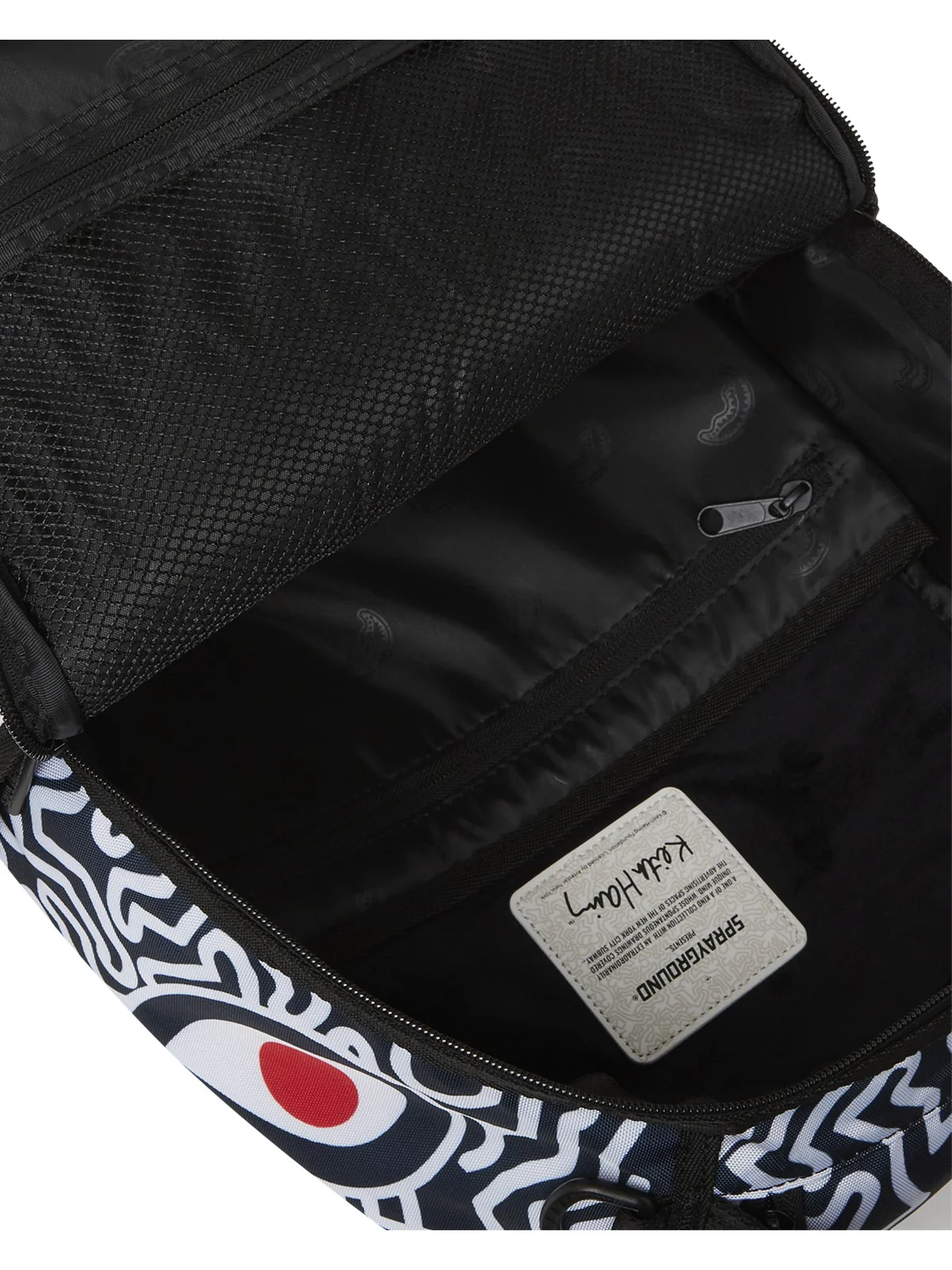 SPRAYGROUND Zaino Uomo KEITH HARRING 3 BACKPACK 910B6914NSZ Nero - Image 3