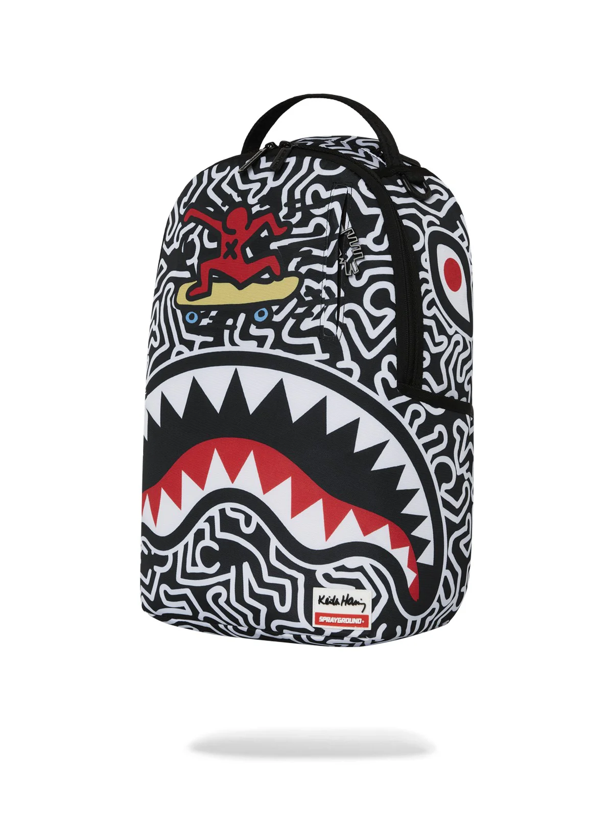 SPRAYGROUND Zaino Uomo KEITH HARRING 3 BACKPACK 910B6914NSZ Nero - Image 7
