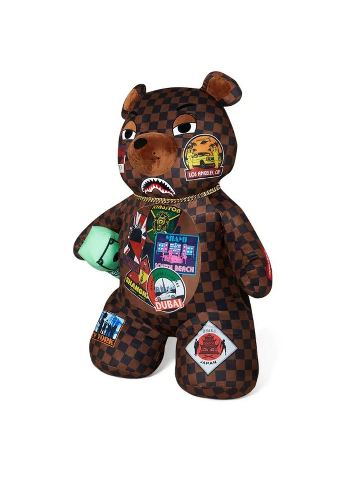 SPRAYGROUND Zaino Uomo Largest bear in the world 910B5228NSZ Marrone - Image 2