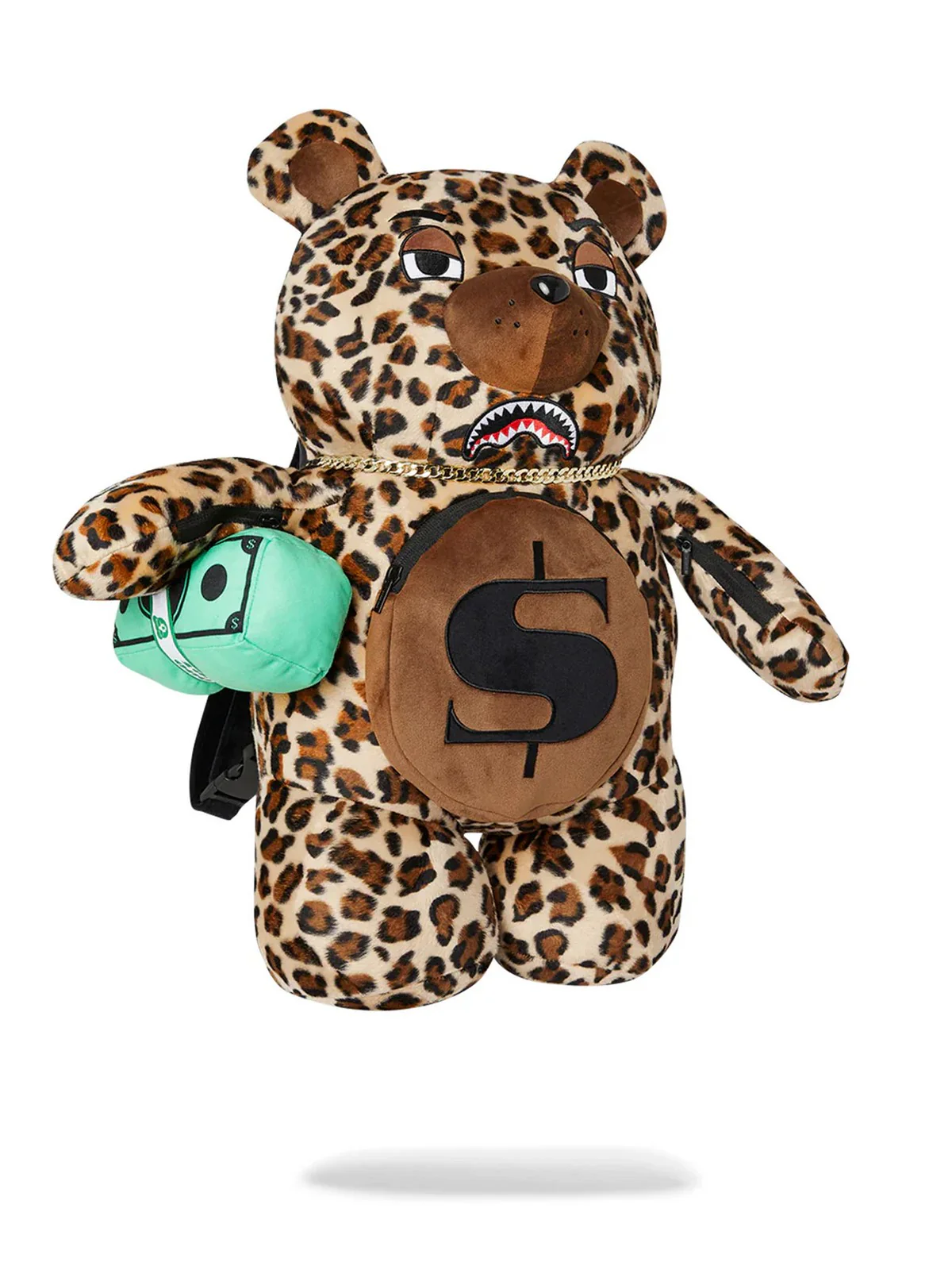 SPRAYGROUND Zaino Uomo LEOPARD MONEY BEAR BACKPACK 910B7282NSZ MACULATO - Image 4