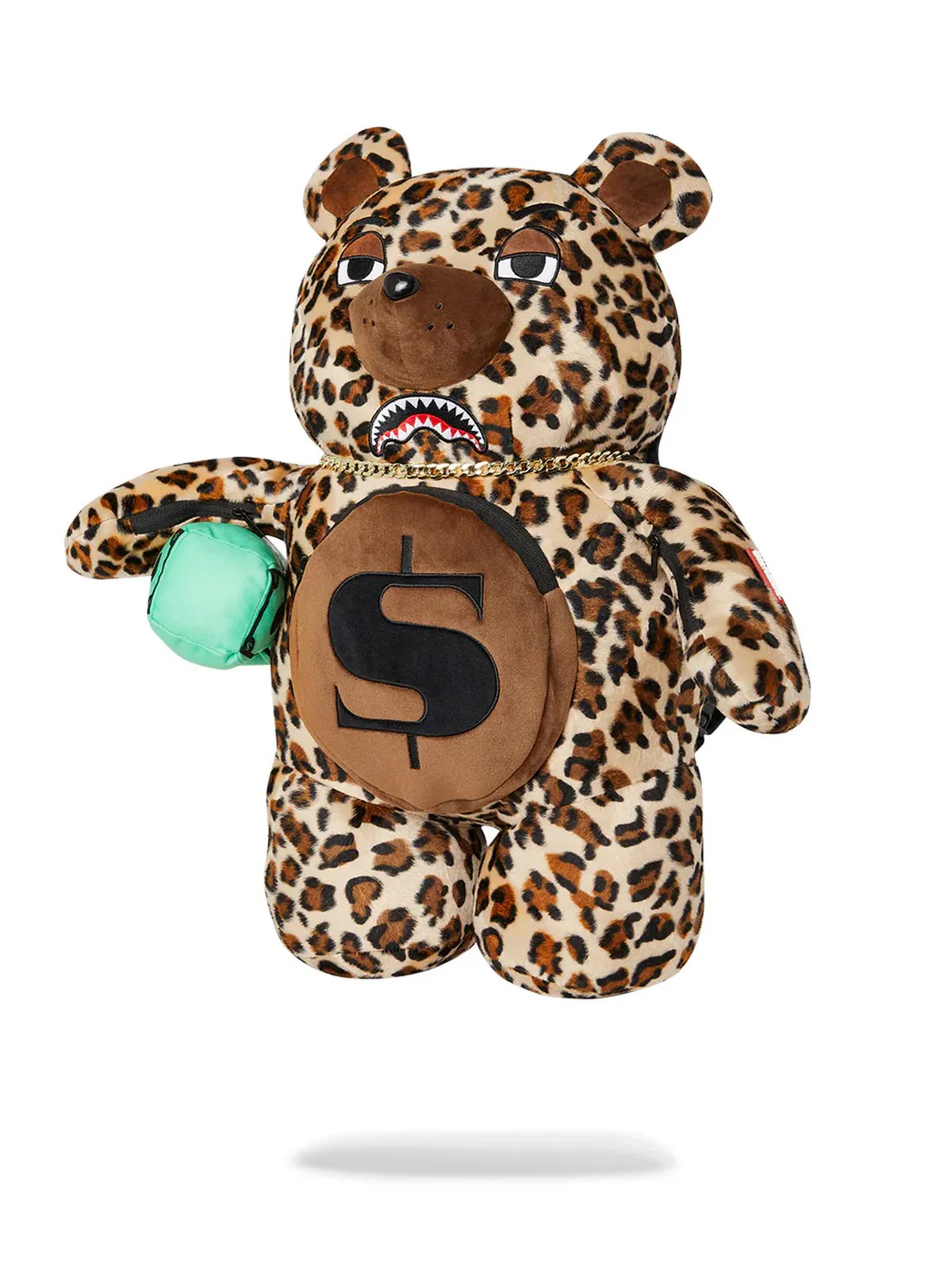 SPRAYGROUND Zaino Uomo LEOPARD MONEY BEAR BACKPACK 910B7282NSZ MACULATO - Image 7