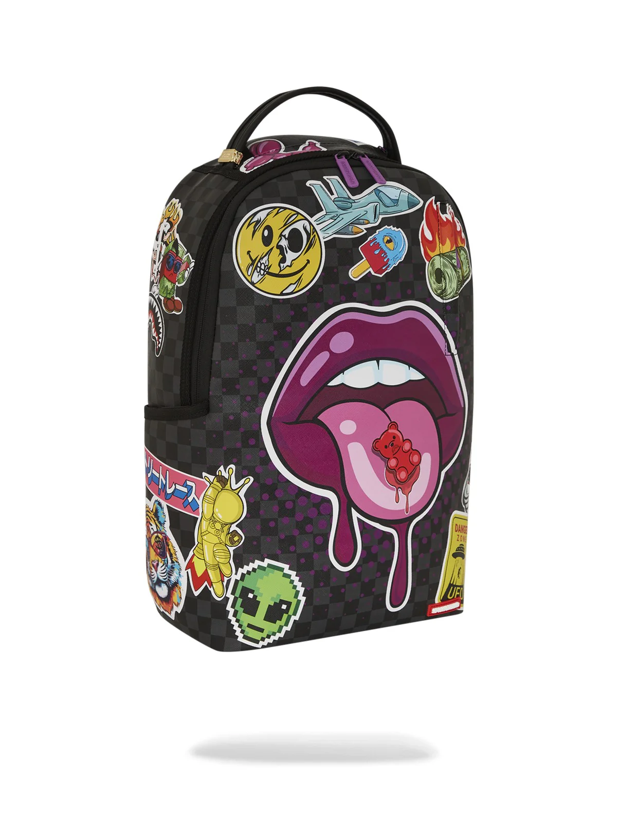 SPRAYGROUND Zaino Uomo LIPS SMACK DOWN DLXSV BACKPACK 910B7581NSZ Nero - Image 2