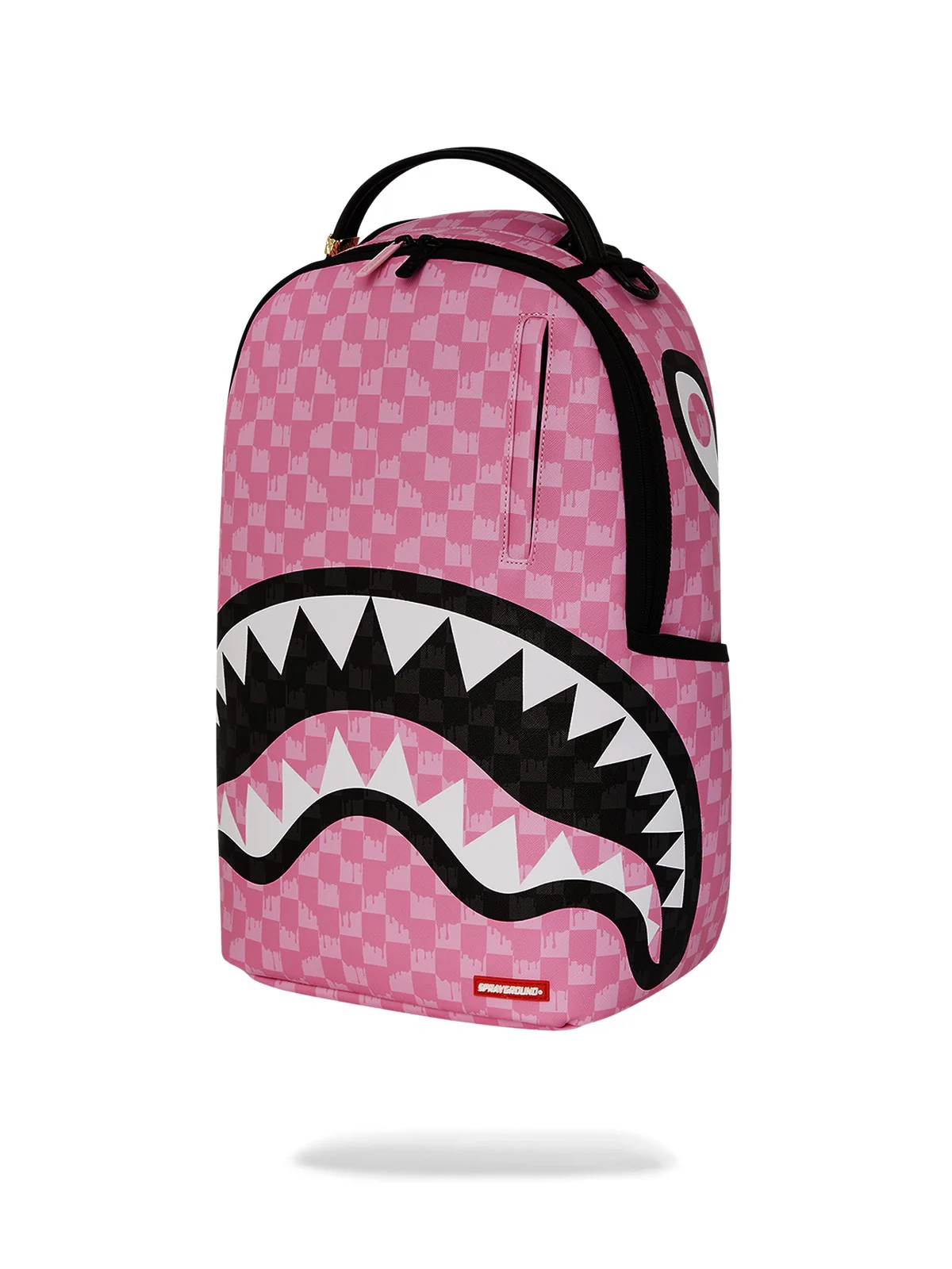 SPRAYGROUND Zaino Uomo PINK AND BLACK DRIP CHECK DLXSV BACKPACK 910B7694NSZ ROSA - Image 5