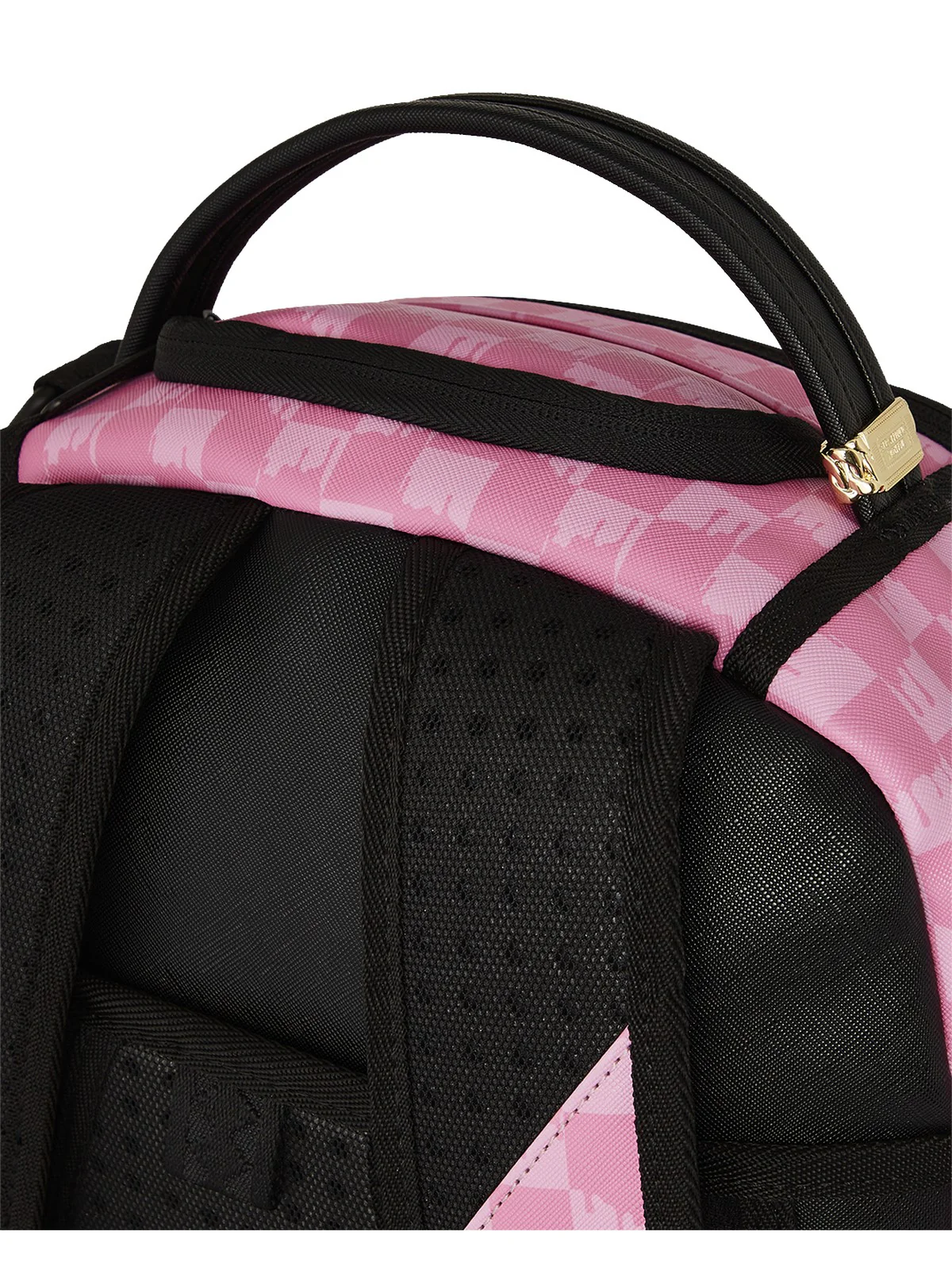SPRAYGROUND Zaino Uomo PINK AND BLACK DRIP CHECK DLXSV BACKPACK 910B7694NSZ ROSA - Image 7