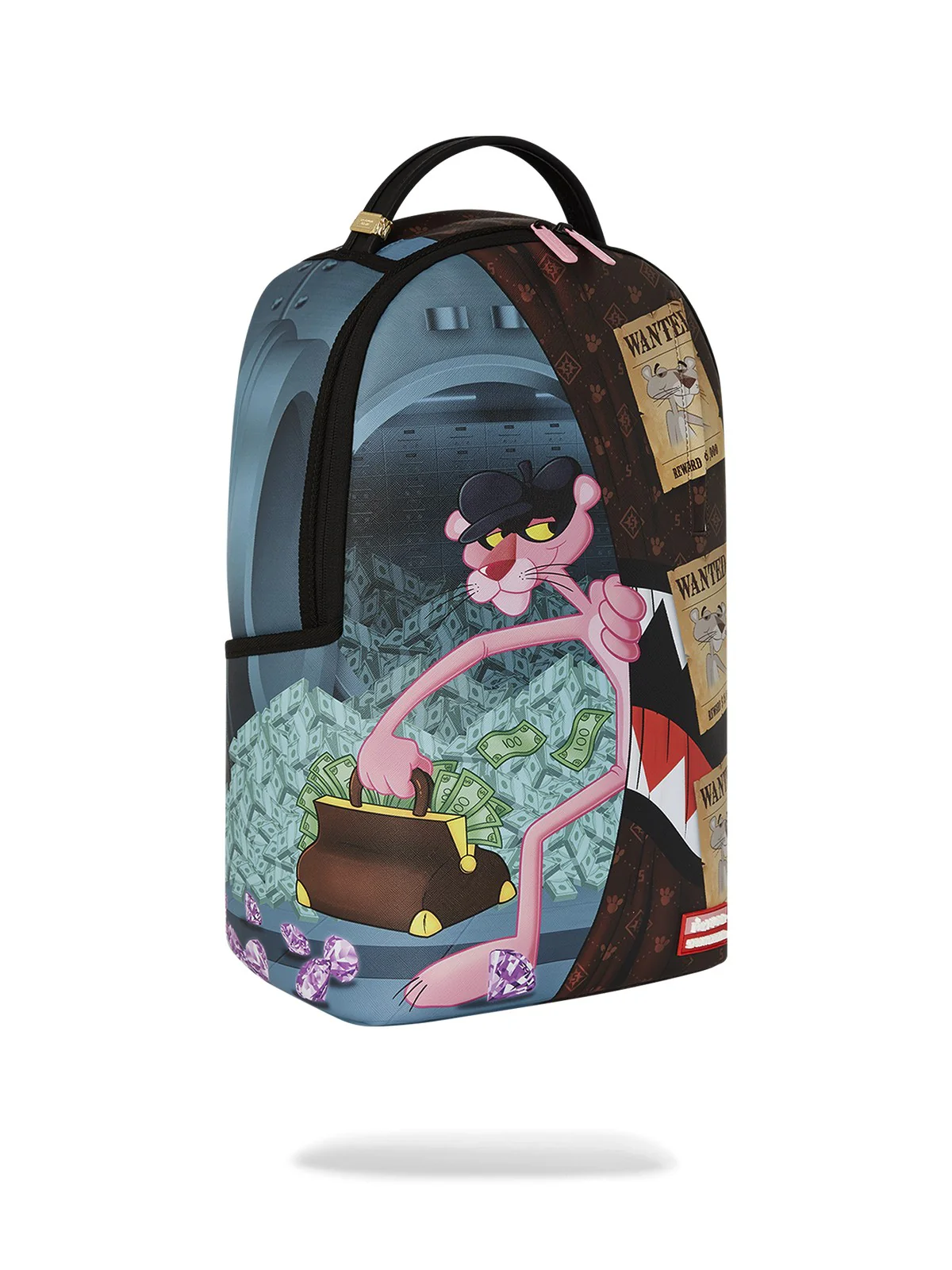 SPRAYGROUND Zaino Uomo PINK PANTHER BURGLAR ESCAPE DLXV BACKPACK 910B7773NSZ Nero - Image 2