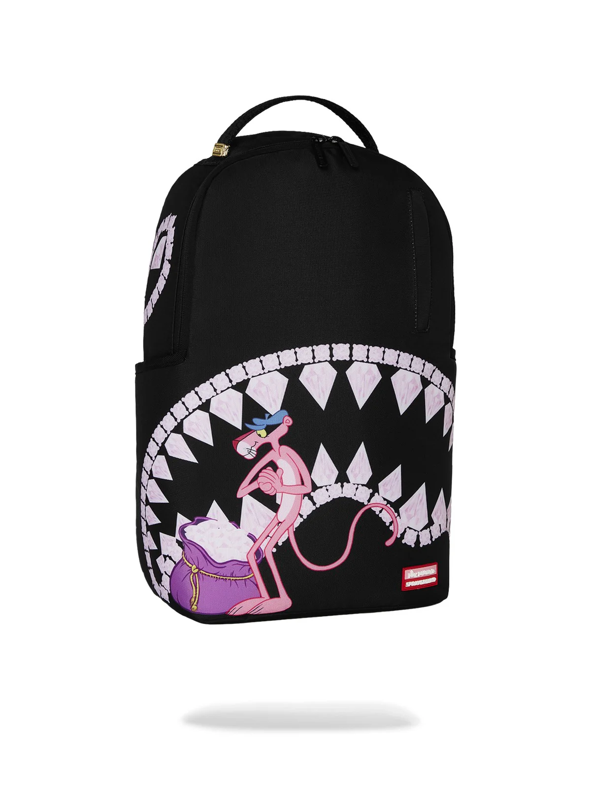 SPRAYGROUND Zaino Uomo PINK PANTHER DIAMOND SHARK DLXR BACKPACK 910B7423NSZ Nero - Image 2