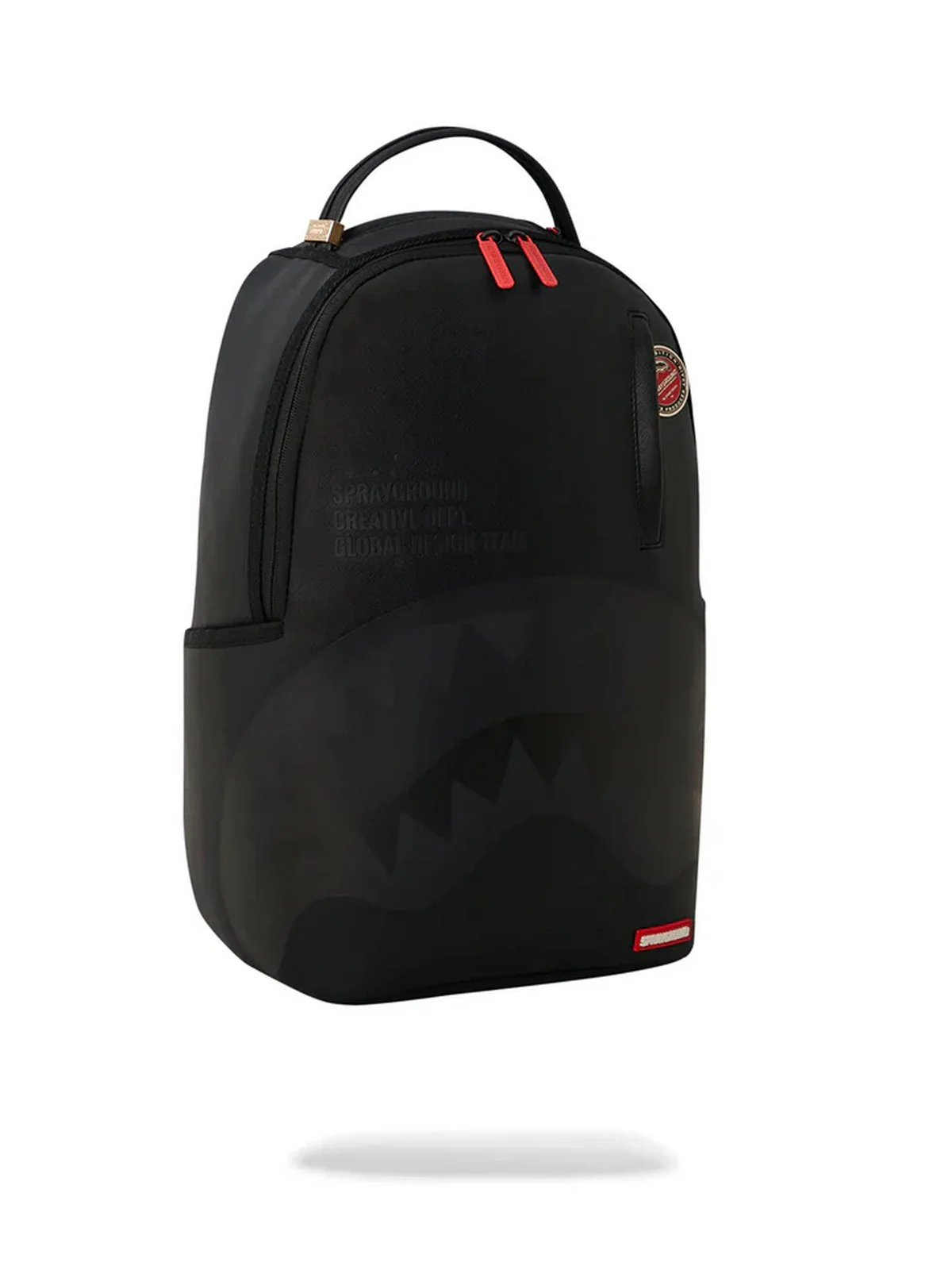 SPRAYGROUND Zaino Uomo SHARK CENTRAL BLACK 2 PULLER 910B6344NSZ Nero - Image 5
