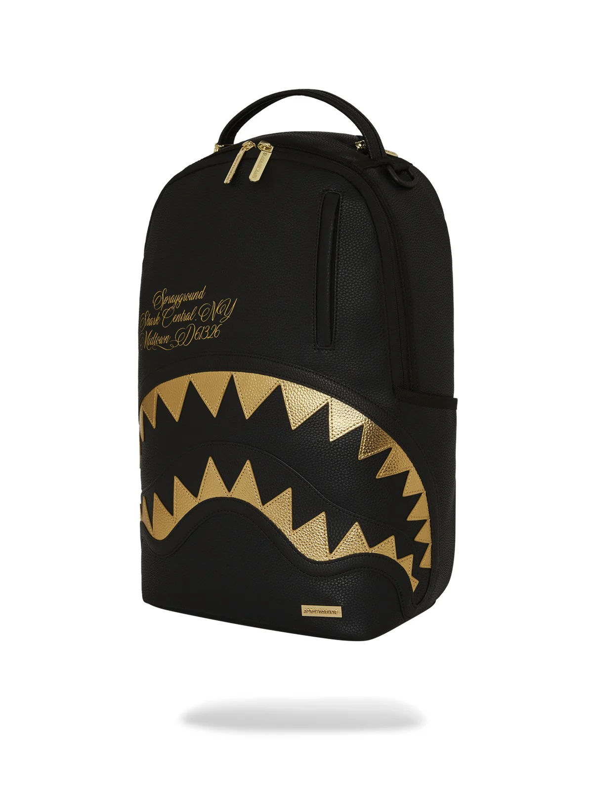 SPRAYGROUND Zaino Uomo SHARK CENTRAL GOLD DLXSV BACKPACK 910B7166NSZ Nero - Image 5