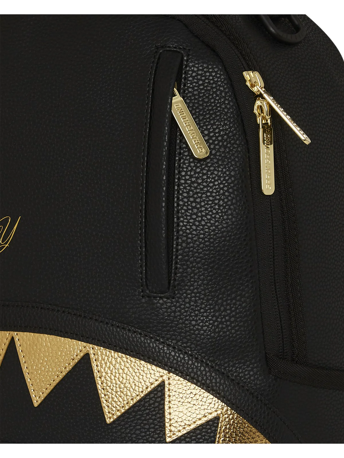 SPRAYGROUND Zaino Uomo SHARK CENTRAL GOLD DLXSV BACKPACK 910B7166NSZ Nero - Image 6