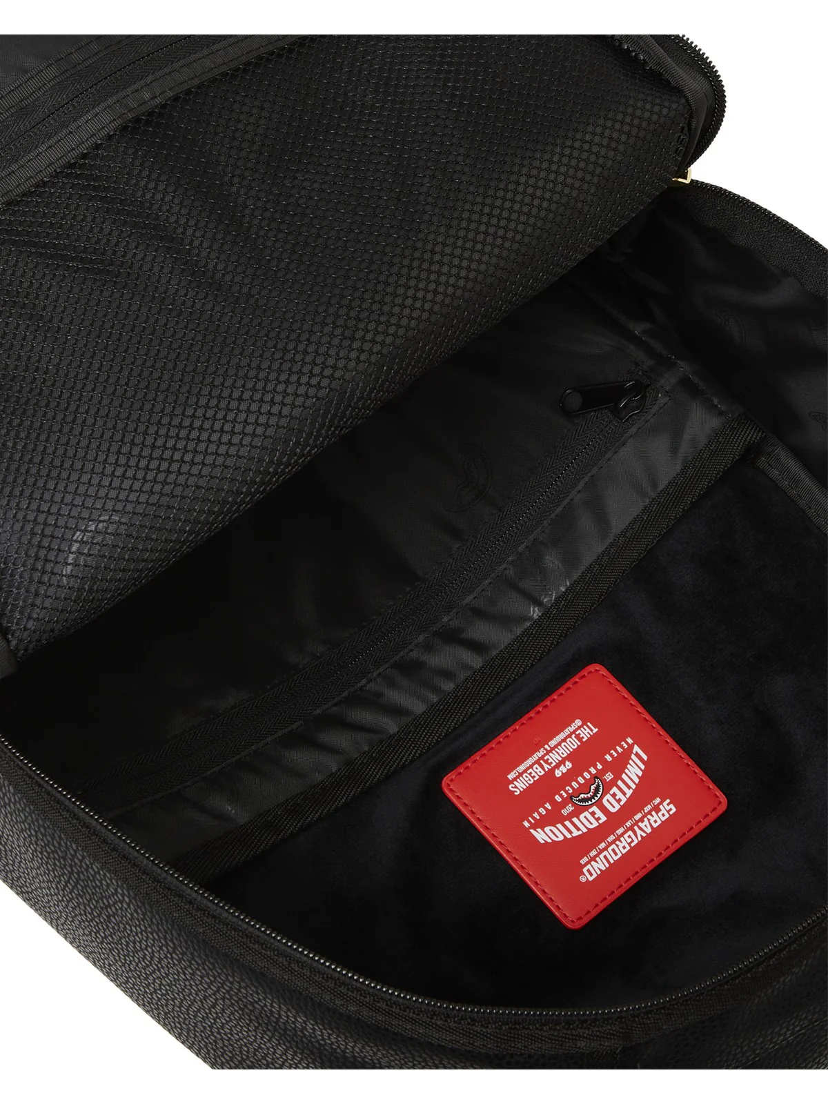 SPRAYGROUND Zaino Uomo SHARK CENTRAL GOLD DLXSV BACKPACK 910B7166NSZ Nero - Image 8