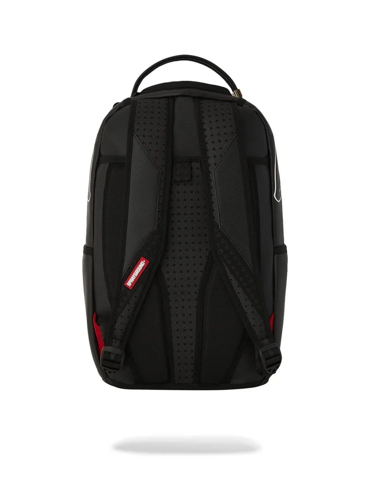 SPRAYGROUND Zaino Uomo SHARK CENTRAL SOLID BLACK WHITE LINE SHARK 910B6366NSZ Nero - Image 5