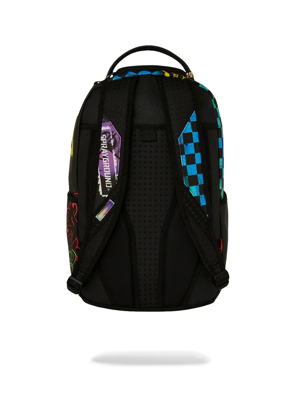 SPRAYGROUND Zaino Uomo SHARK CENTRAL STENCILS- BLACK DLXSV BACKPACK 910B7620NSZ Nero - Image 4